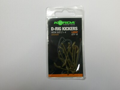 Korda D-Rig Kickers Brown 10pk - ALL SIZES Carp fishing tackle