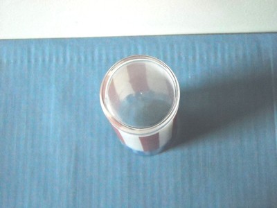 American Red White & Blue 4th of July Flag Vase Glass