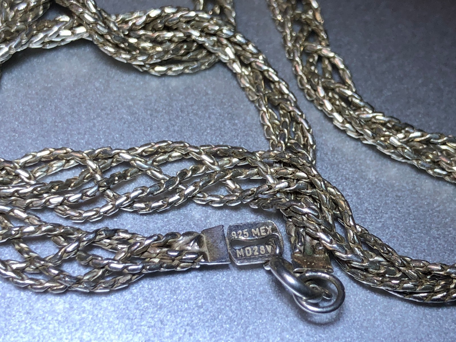 925 Sterling Silver Necklace 19-3/4 long Jewelry Unisex 925 Sterling Silver Necklace 19-3/4 long Jewelry Unisex