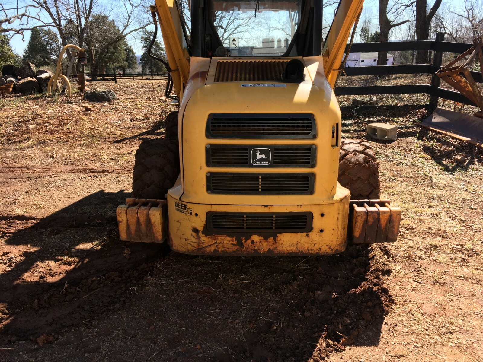 JOHN DEERE 260 SKID STEER RUBBER WHEEL LOADER DIESEL BOBCAT LOW HOURS