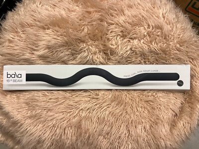SEXIEST Exercise Bar Made The BALA Beam in Sleek Black 15 lb Curl Bar NEW