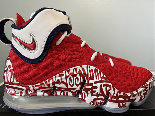lebron 17 fire red graffiti
