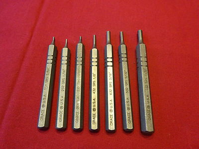 GRACE USA SRP-19-S-BB  19 PC ROLL PIN AND HOLLOW PUNCH SET ! GUNSMITH  MACHINIST