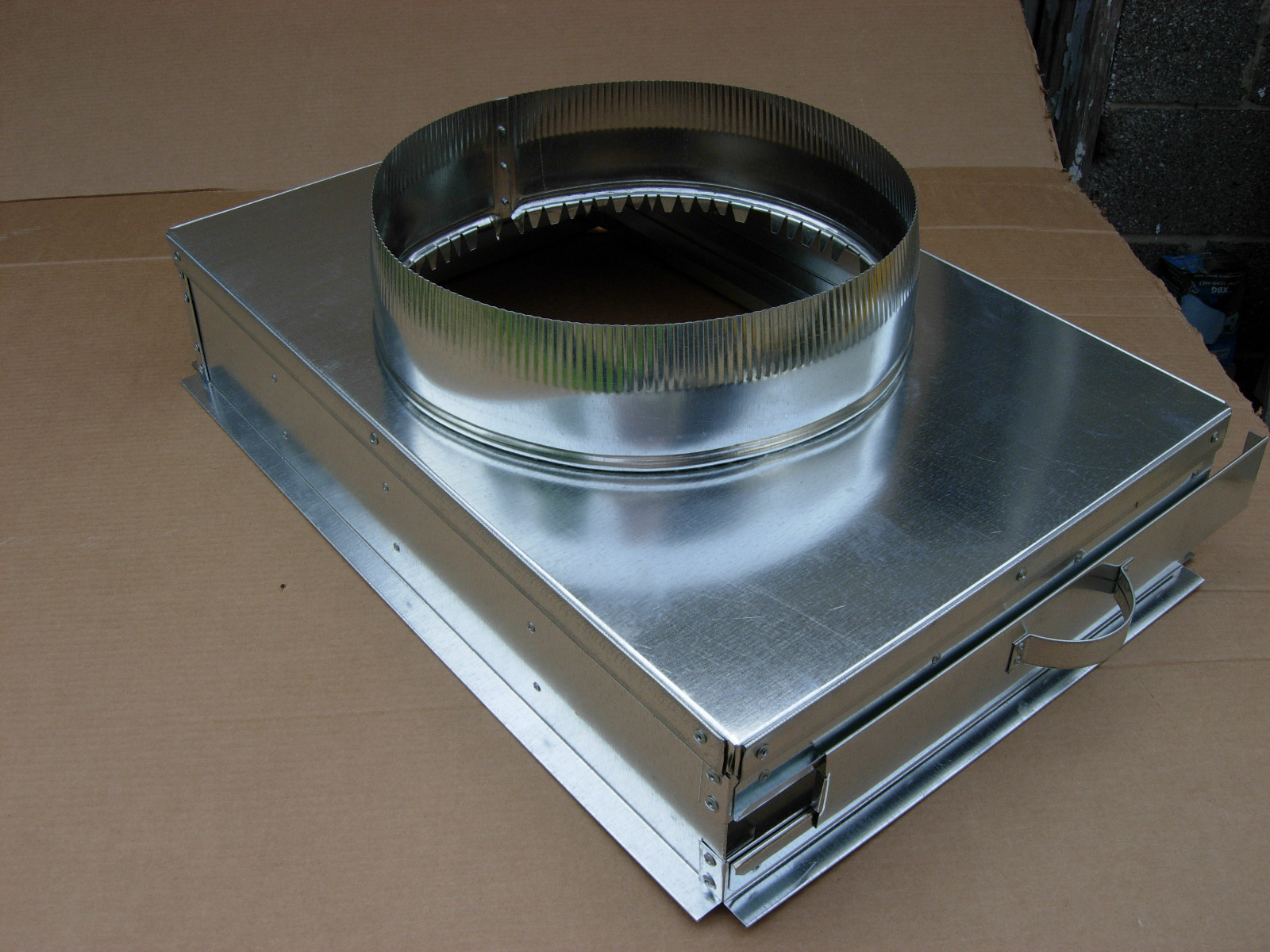 Return Air Filter Rack Plenum, 16×24 With End Cap, And Round 14
