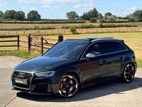 2016 AUDI RS3 2.5 TFSI QUATTRO S-TRONIC, PANTHER BLACK, PANROOF, HPI CLEAR !!