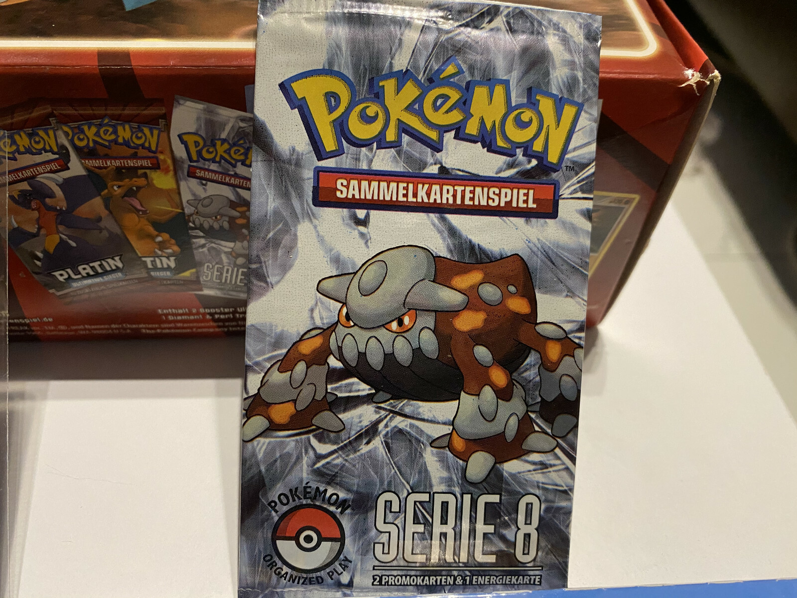 Glurak Vedes Sammelbox Pokemon Karten DP Trainer Kit Ultimative Sieger Booster