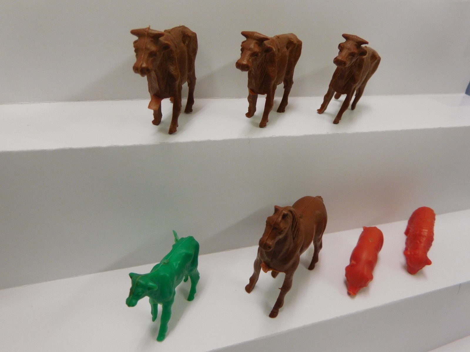Lido Farm Animals Plastic Playset Figures (a)