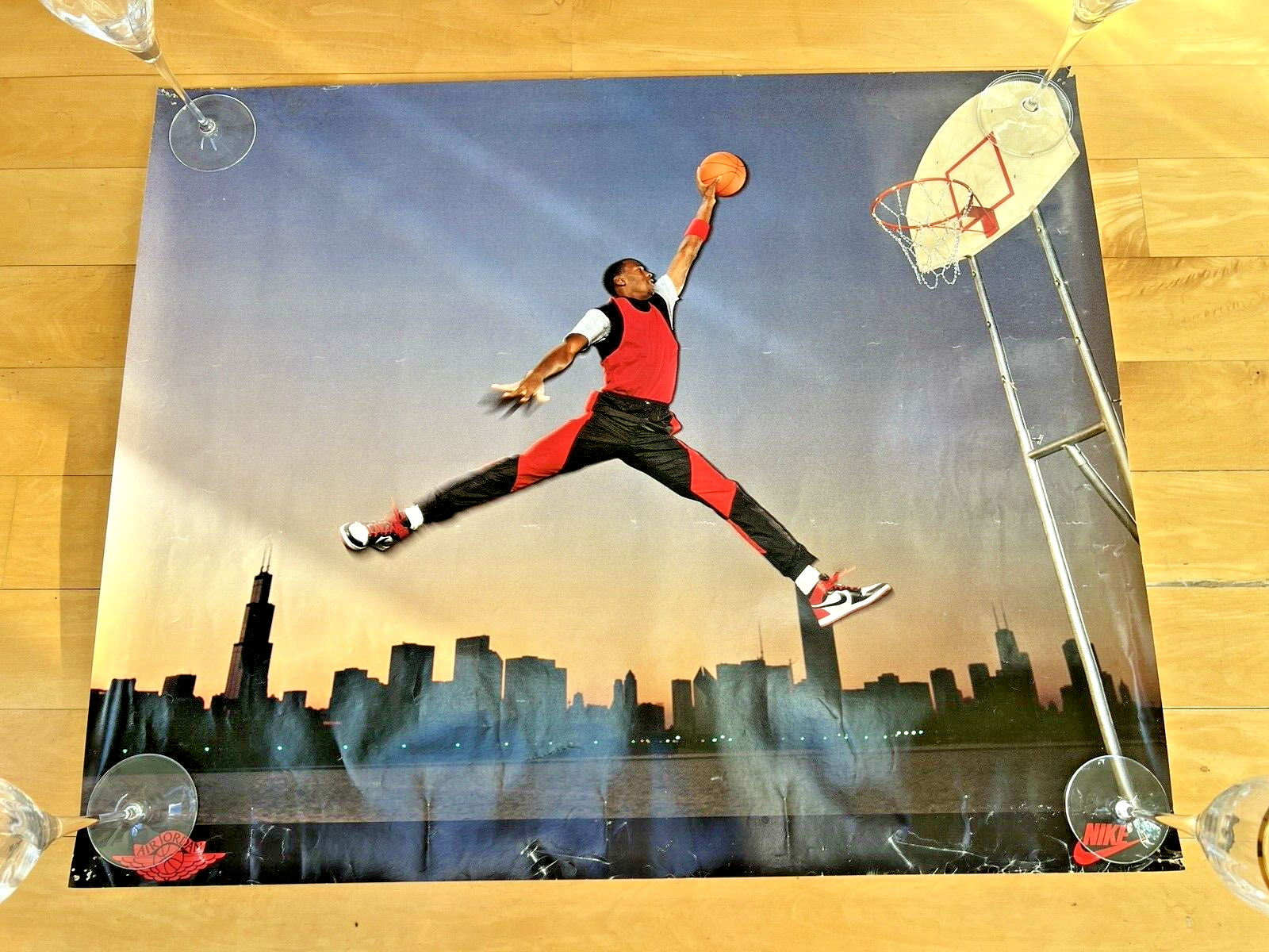 【激レア】Nike Michael Jordan ポスター Vintage Original 1985 Michael Jordan NIKE Poster ROOKIE