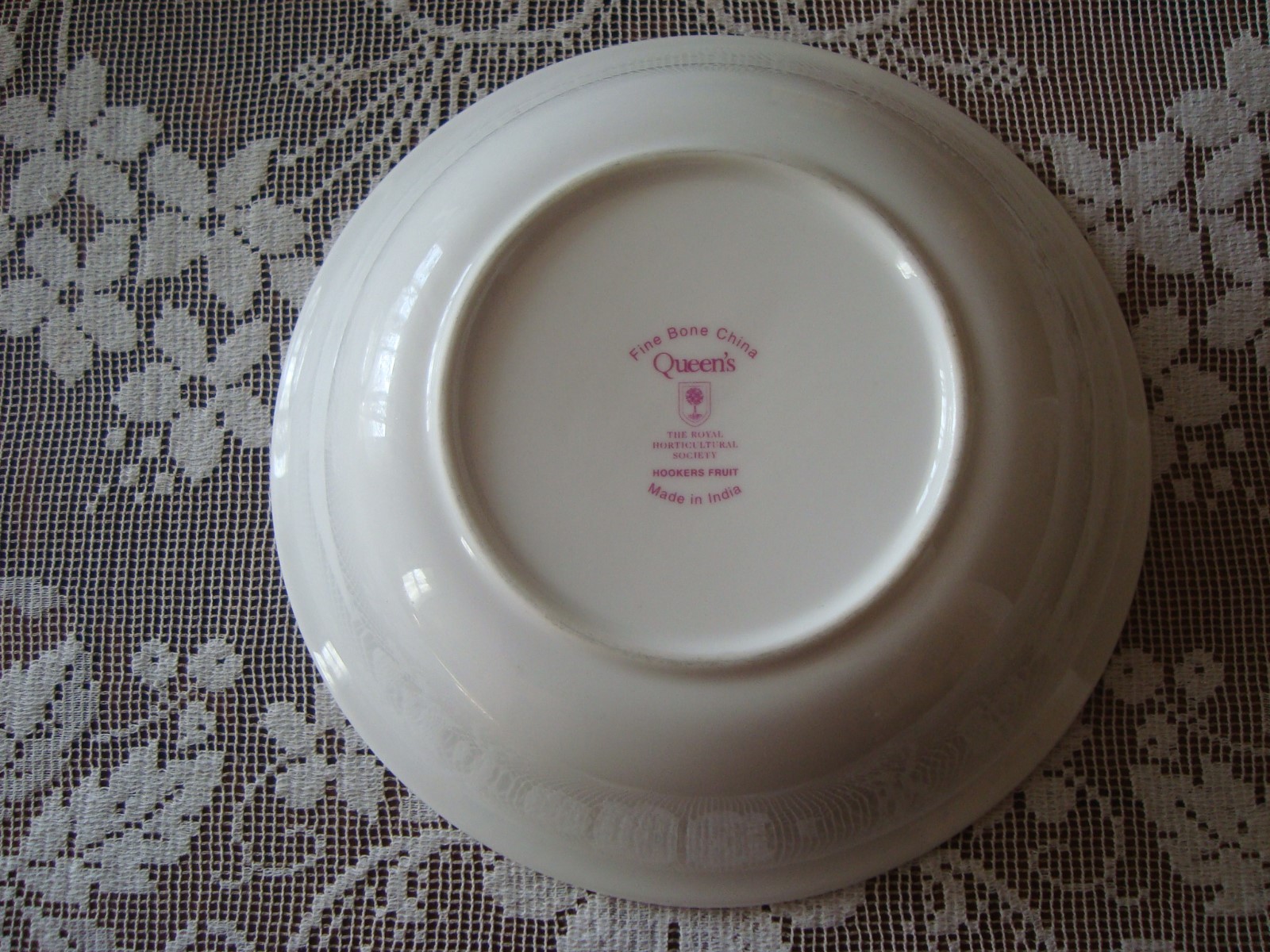 Rosina Queens HOOKER'S FRUIT (INDIA) Peach Soup Cereal Bowl