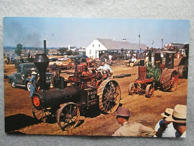 Parade Of Steam Engines, Kinzers, Pennsylvania Photo Postcard Frick Engine 
