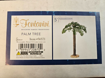 Fontanini Roman Palm Tree 5'' Collection Nativity Village New in Box # 56571