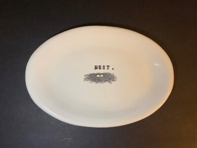 RARE Vintage Rae Dunn M Studios Nest Oval Plate