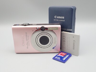 Canon Powershot SD1100 IS 8MP 3X Zoom Digital Camera Pink Minty