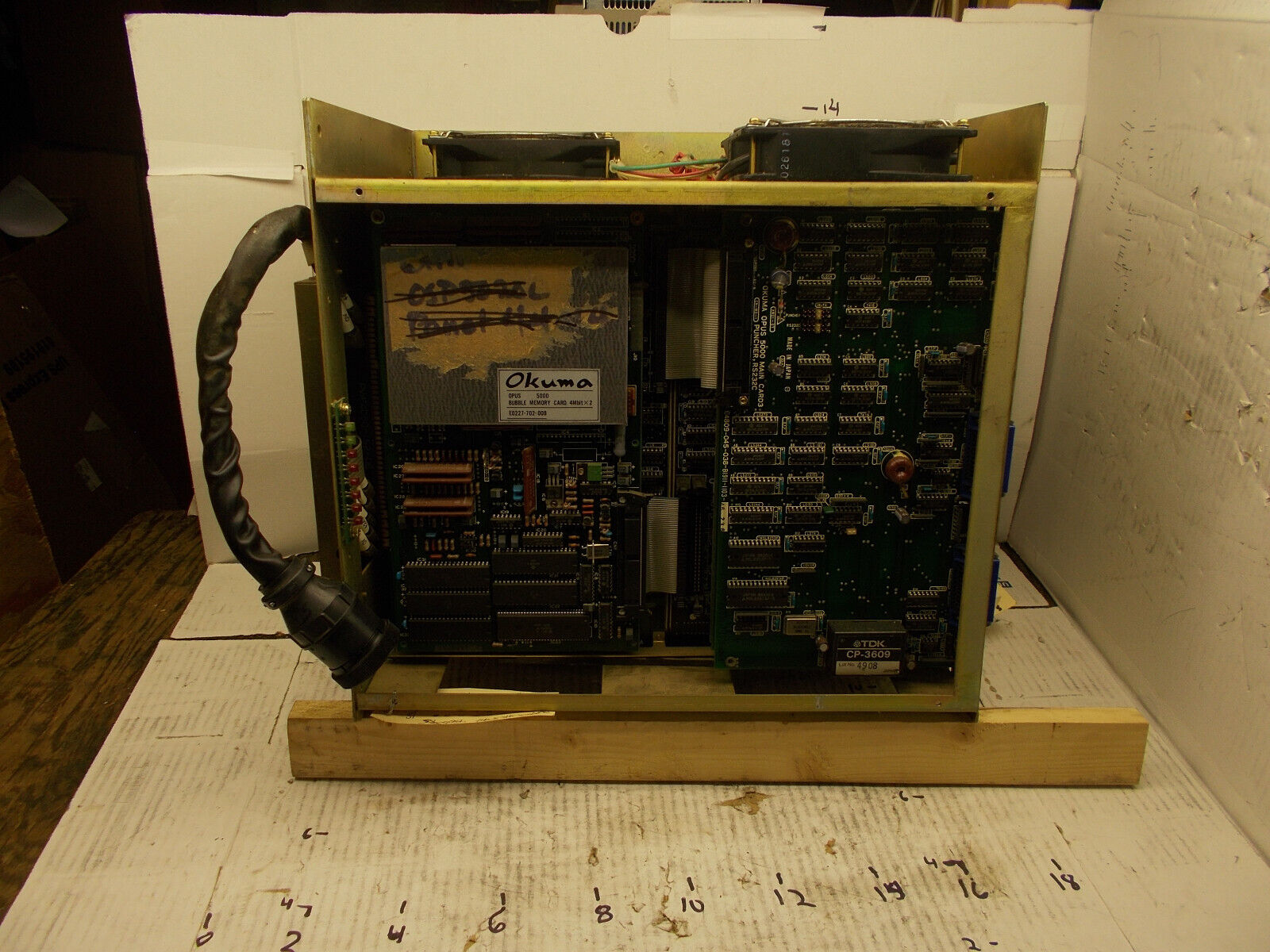 Okuma Opus 5000 CPU/IF W/ Complete set of Boards Removed Okuma Opus 5000 CPU/IF W/ Complete set of Boards Removed