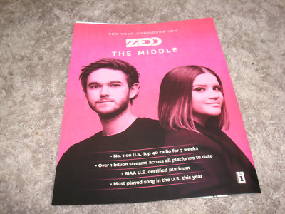 ZEDD, MAREN MORRIS, GREY 2018 Grammy ad for 'The Middle' & KENNY CHESNEY article