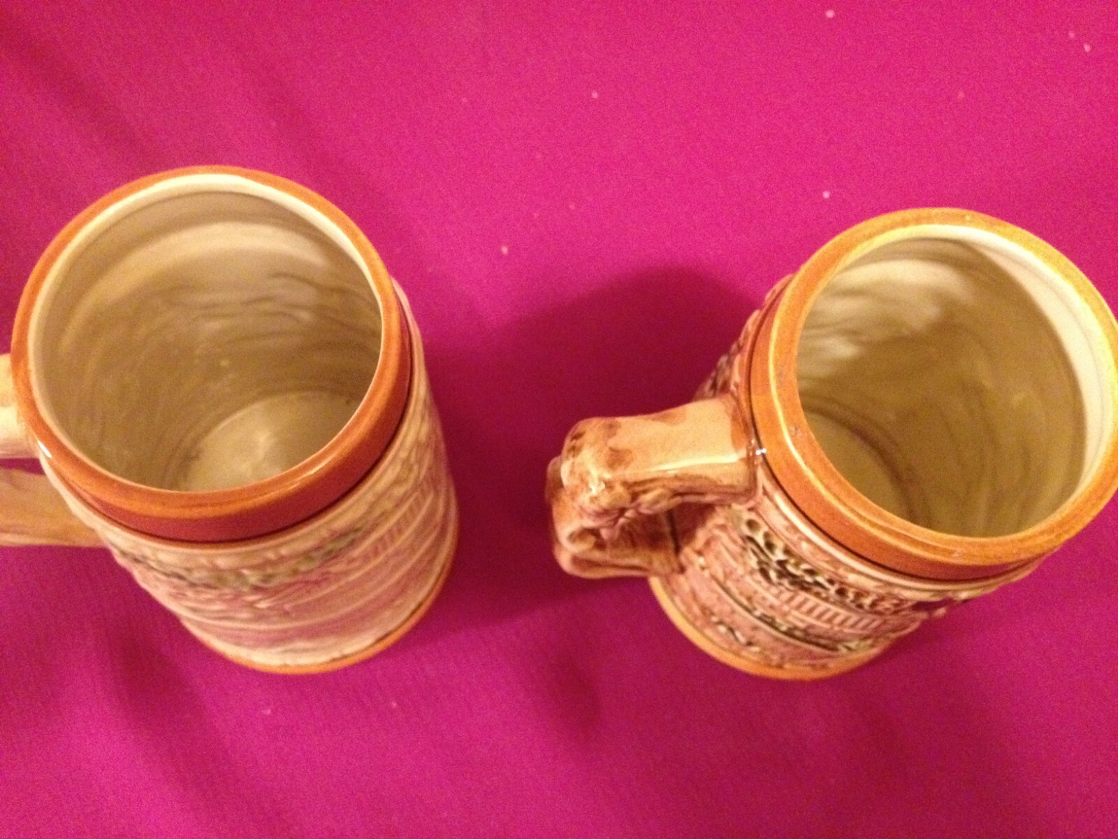 Vintage Hand Painted German Style 2 Ceramic 5½