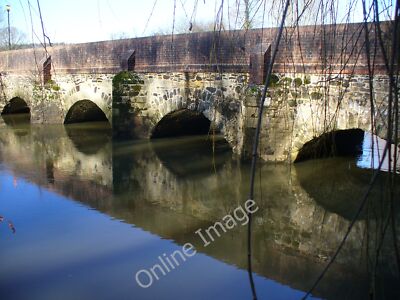 Photo 12x8 Medieval Elstead Bridge This old arched, stone bridge across th c2010