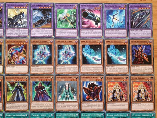 YuGiOh Dunkler Magier Paladin Mädchen Legendäre Drachen Timaeus Soldat Deck 6