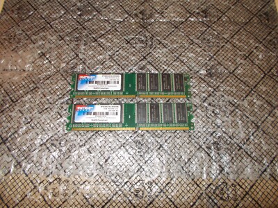 2GB (1GBx2) Patriot PC-3200 400mhz NON ECC DDR1 PSD2G400K