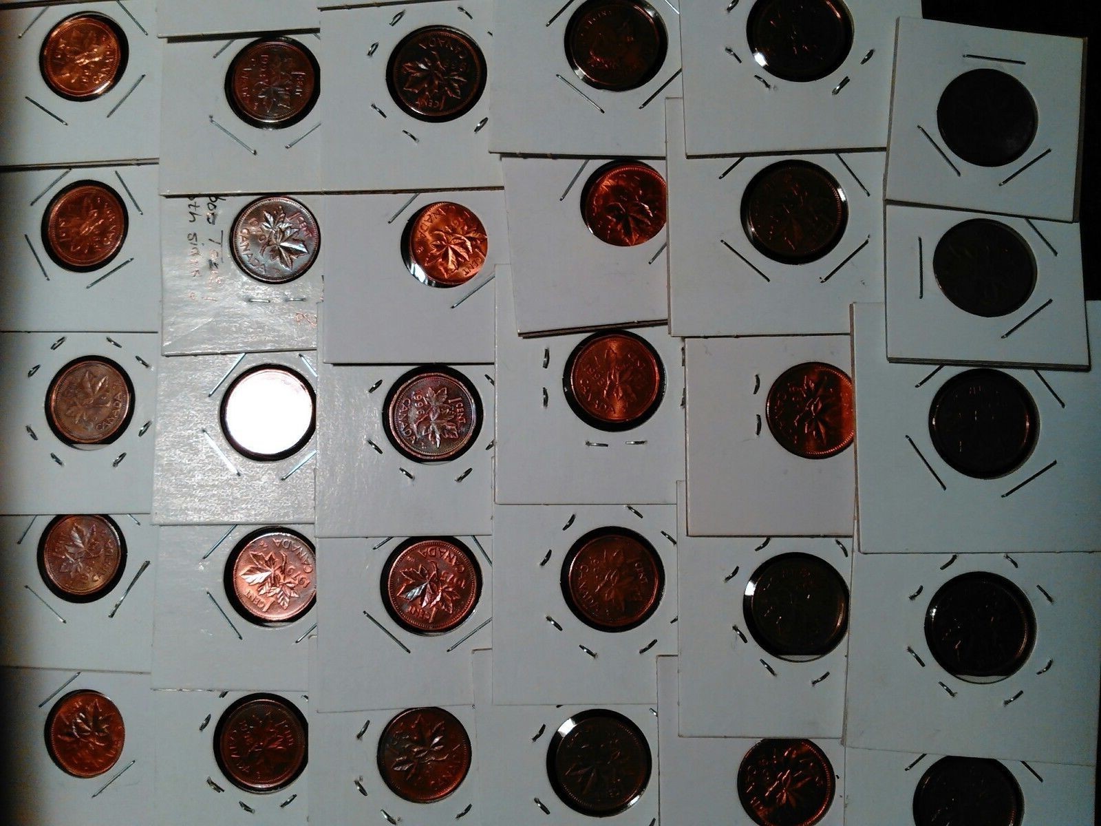 30+ Canada One Cent Coins Mixed Dates Some BU #877