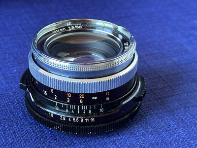 Carl Zeiss Ultron 50mm f/1.8 concave lens, Icarex mount