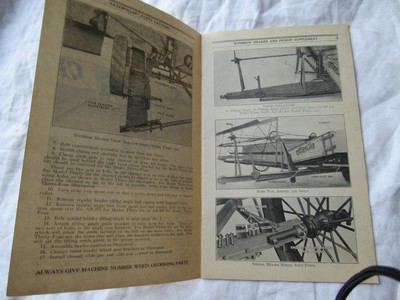 Caterpillar WH-1 windrower header supplement parts catalog for 34 36 combine