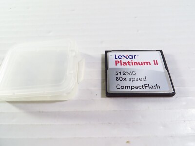 Lexar Platinum II 512 MB 80x Speed CompactFlash Memory Card, FREE 2-3 Day Ship!!