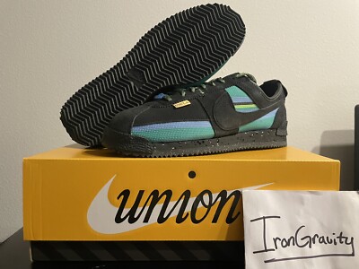 UNION x Nike Cortez Black Off-Noir Size 10