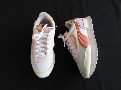 Puma Sneaker Women Future Rider Pastel /Orange Athletic Shoes Synthetic Sz 7.5 M