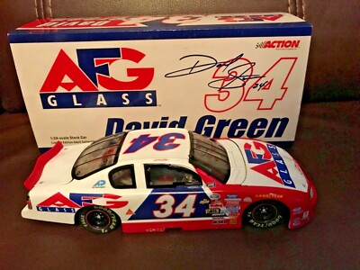 Nascar David Green #34 AFG Glass Chevy Monte Carlo 124 Scale Diecast 2000  