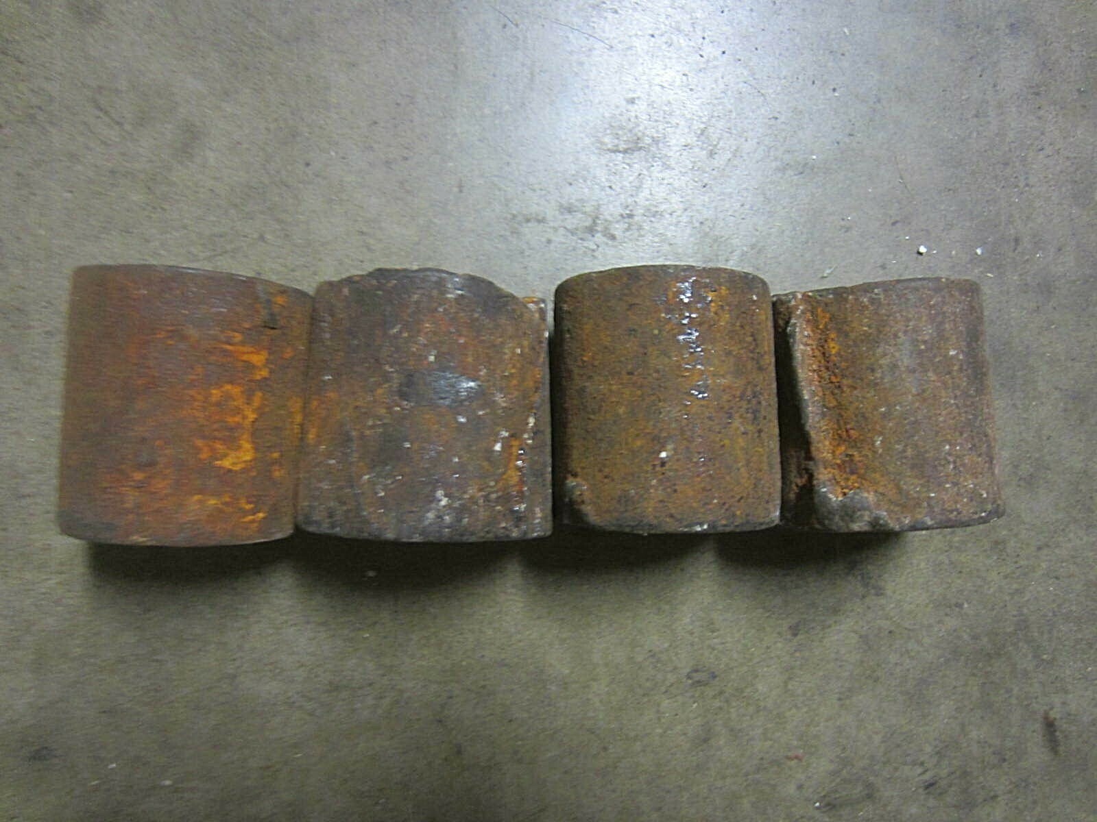 Vintage 1# Cast Iron Window Sash Weight Lot of 4
