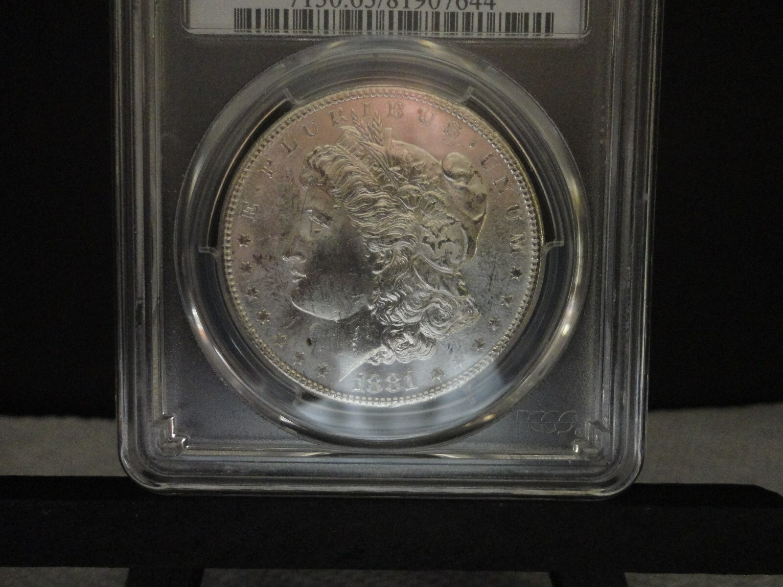 1881-S MORGAN $  PCGS MS63  LOOKS PL  VAM 22 SLANTED DATE ,S SET LEFT ,TILTED