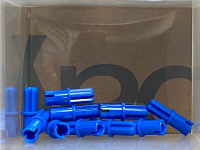 ぴの LEGO Parts - Blue Technic, Axle 1L with Pin - No 43093 - QTY