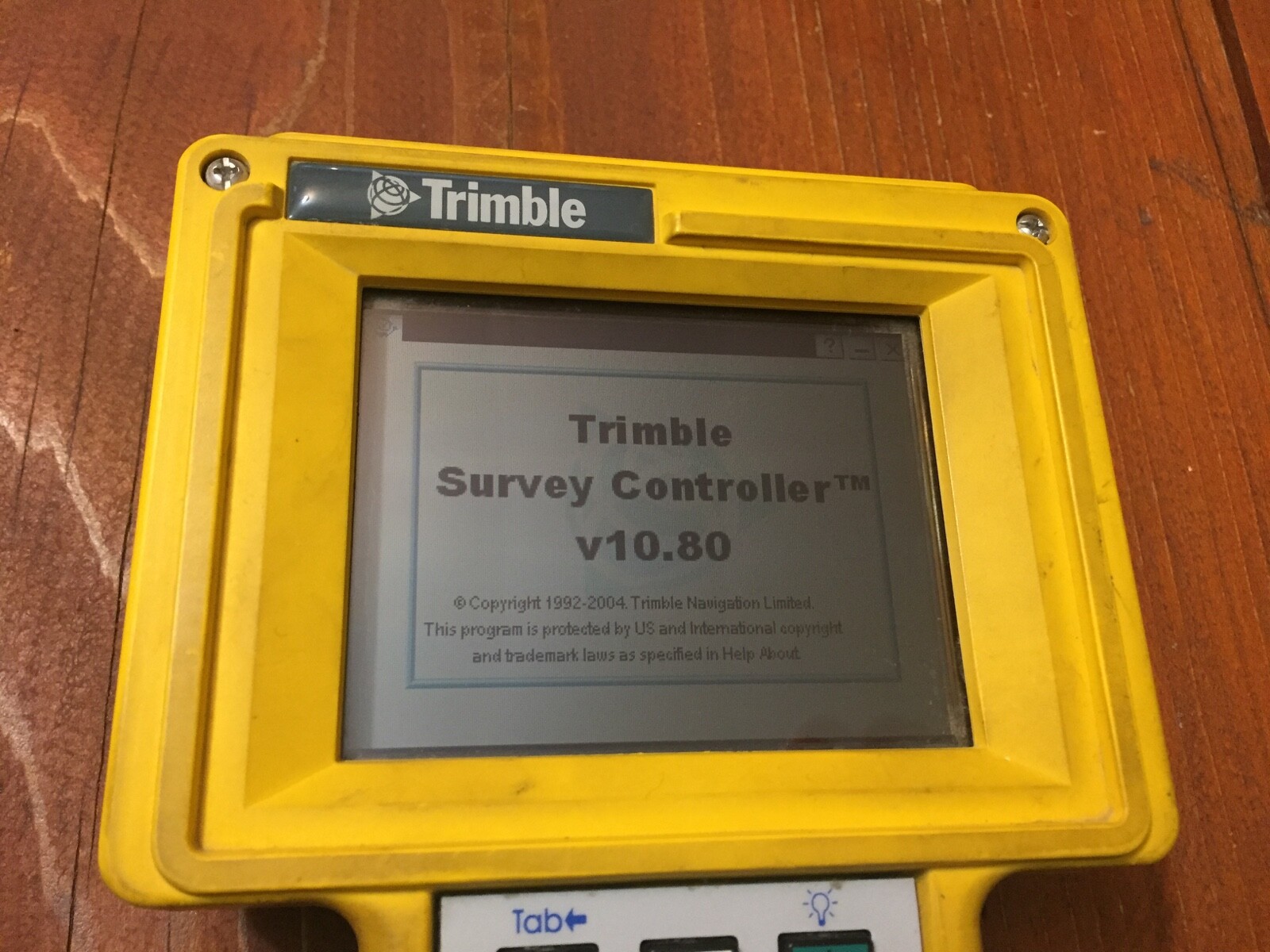 TRIMBLE TSCE DATA COLLECTOR GPS WITH SURVEY CONTROLLER 10.80 SURVEYING