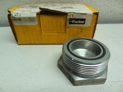 LOT OF 2 PARKER 24 PNLO-S SEAL-LOK O-RING END HEX HEAD, TUBE PLUG 1.25'' ORFS NEW