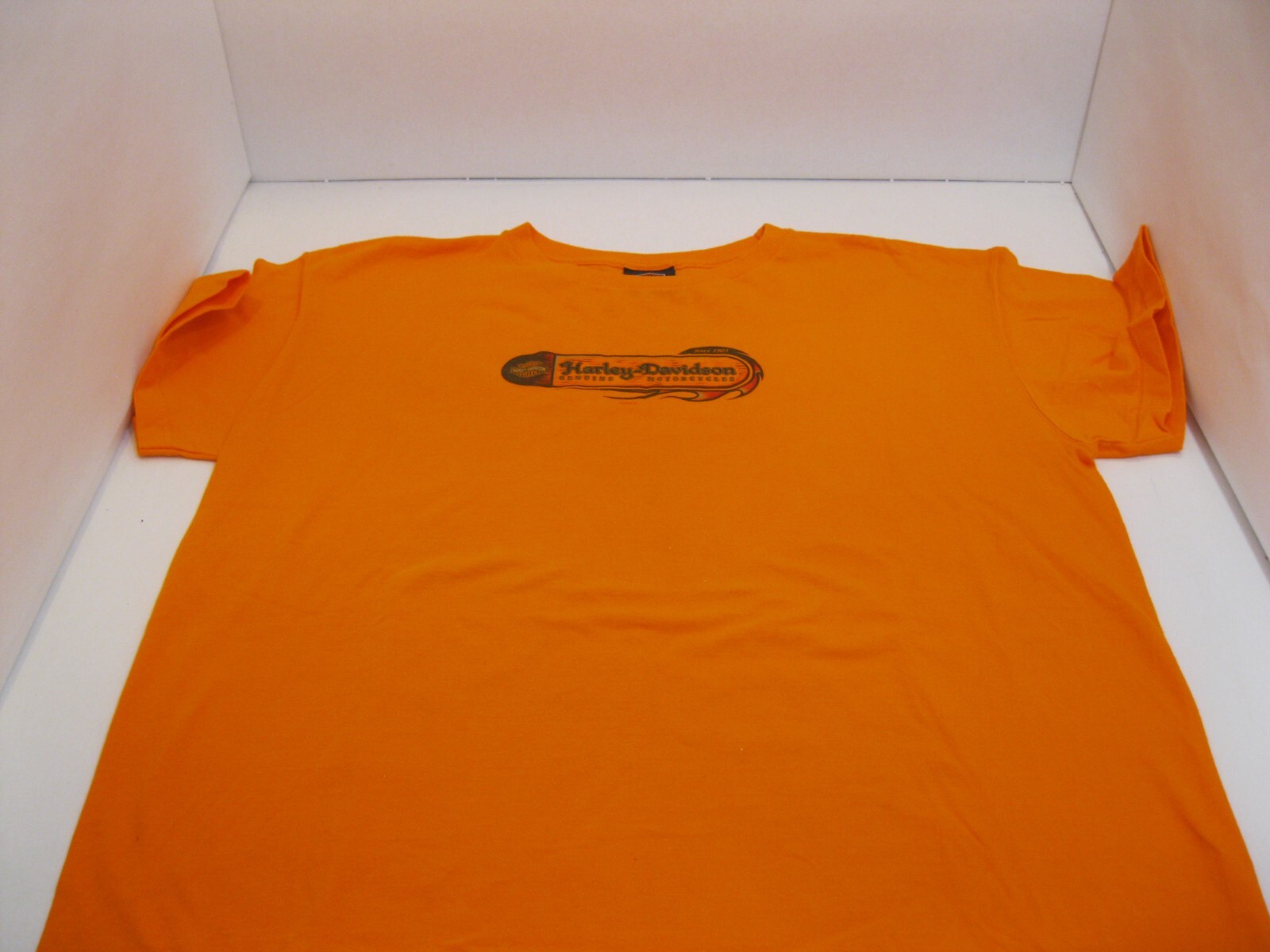 Harley-Davidson Tシャツ L size MADE IN USA Harley Davidson Orange T-Shirt - Size Men's 2X 100% Cotton