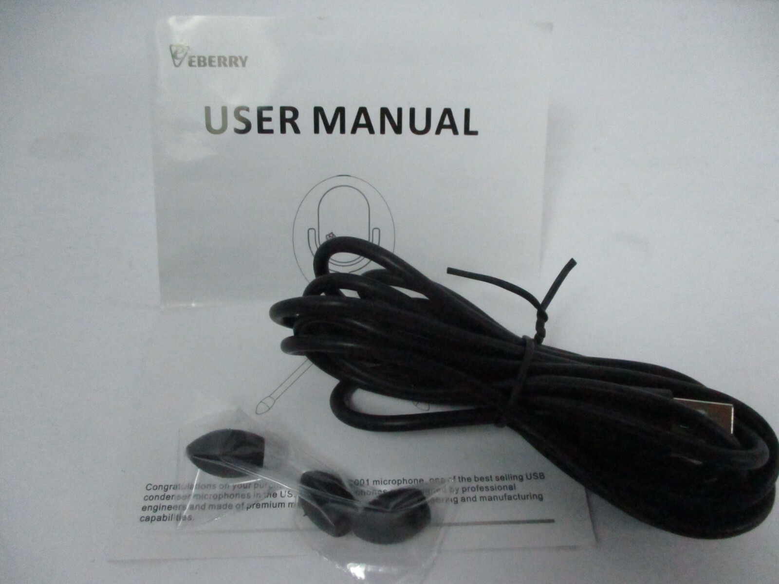 eBerry Cobblestone Microphone, Studio Recording Mic USB For PC and Mac