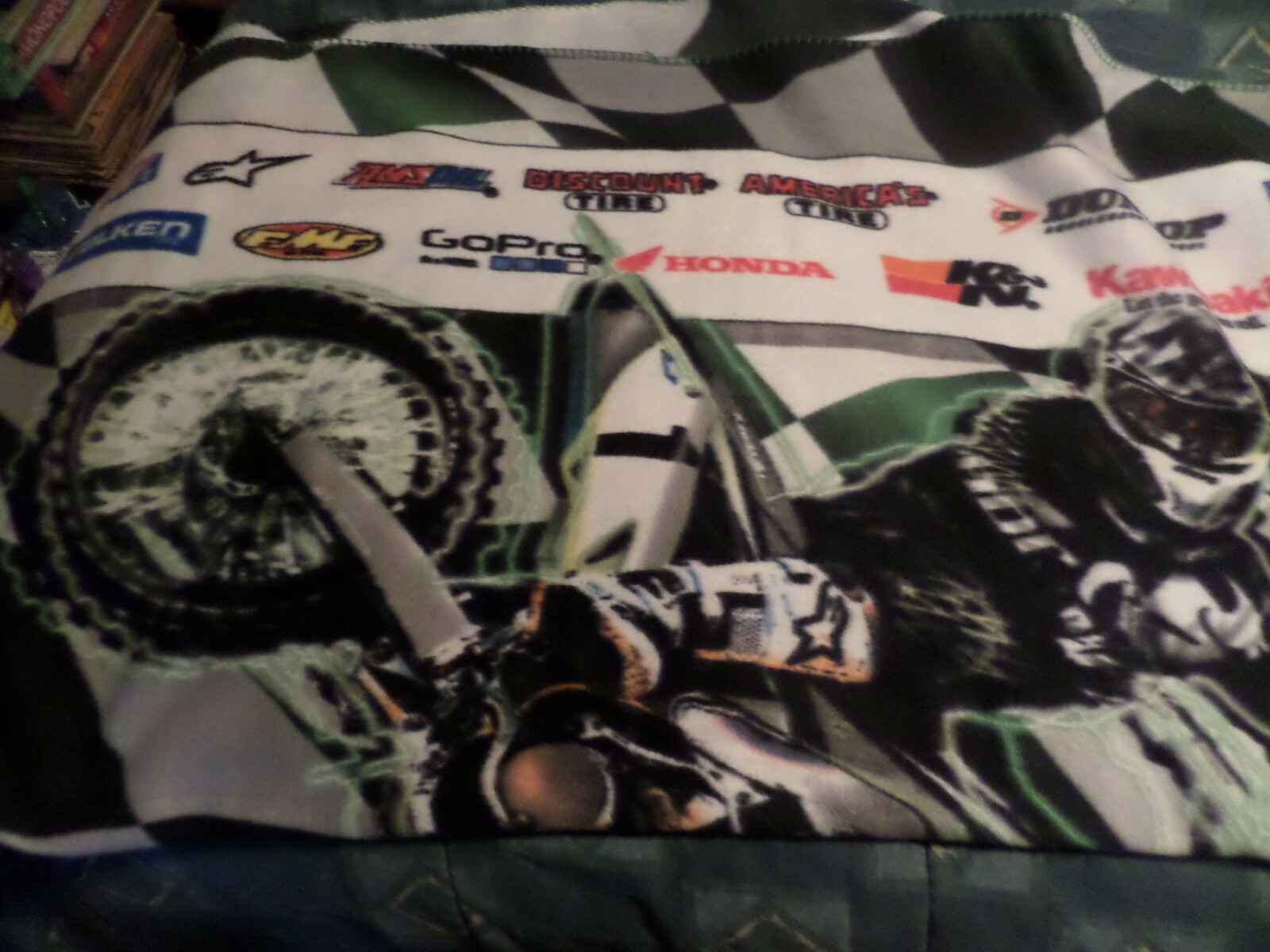 Supercross Fleece Blanket Throw Rare FIM World Championship 62