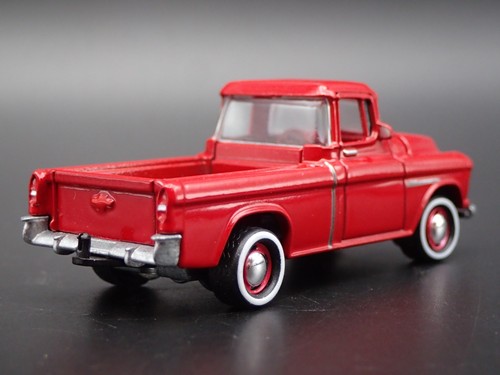 1955 55 CHEVY CHEVROLET CAMEO PICKUP TRUCK W HITCH 1:64 SCALE DIECAST MODEL CAR 1955 55 CHEVY CHEVROLET CAMEO PICKUP TRUCK W HITCH 1:64 SCALE DIECAST MODEL CAR