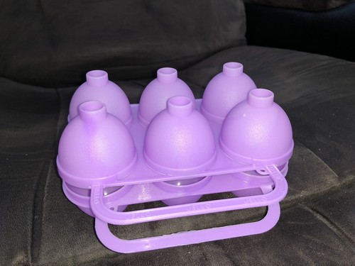 JELLO JELL-O Jiggler Egg Mold Purple Smooth gelatin Easter Egg Shaped