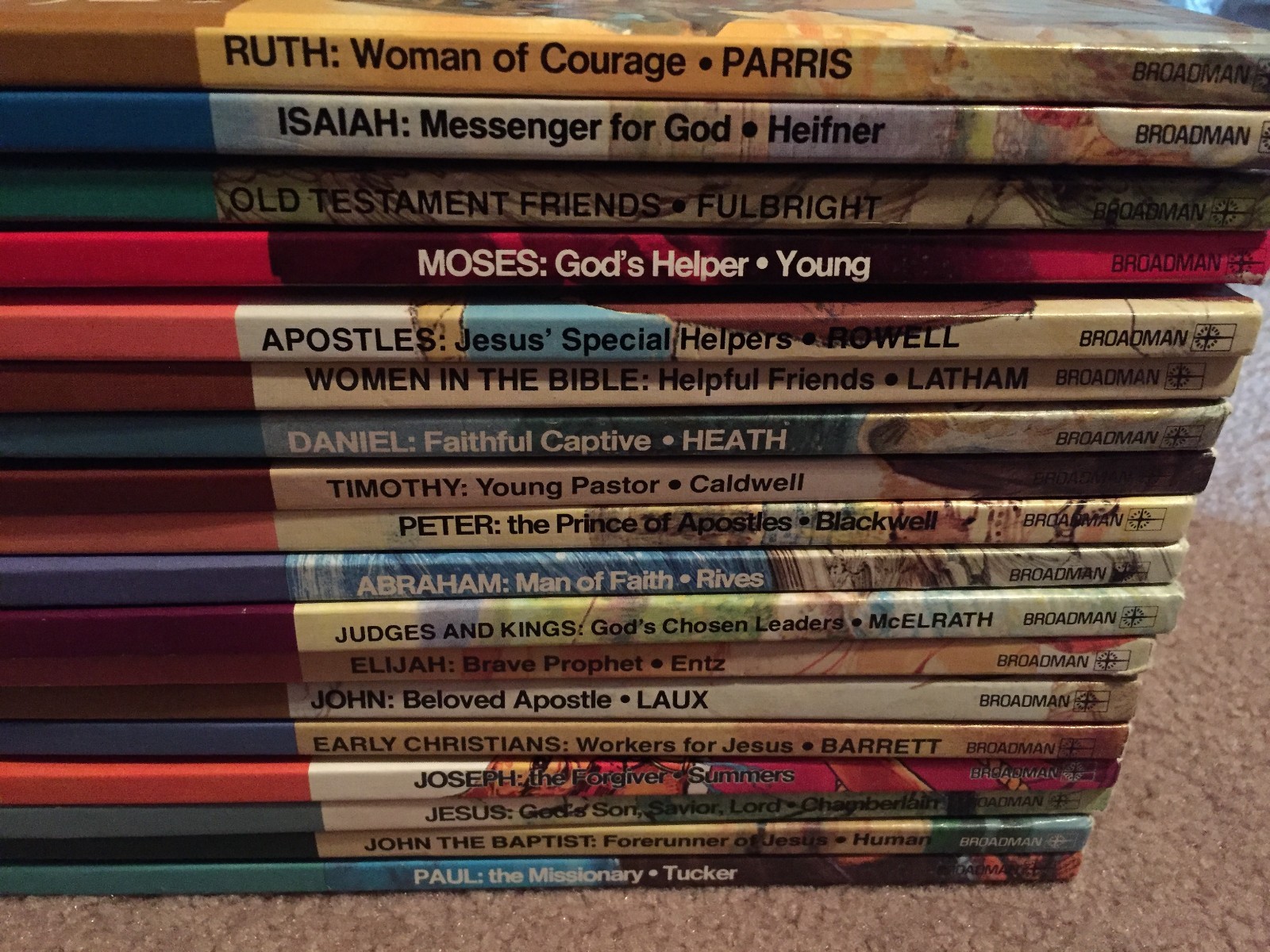 BIBLE LEARNING SERIES CHILDREN'S BIBLE STORY BOOKS LOT OF 20 HOMESCHOOL