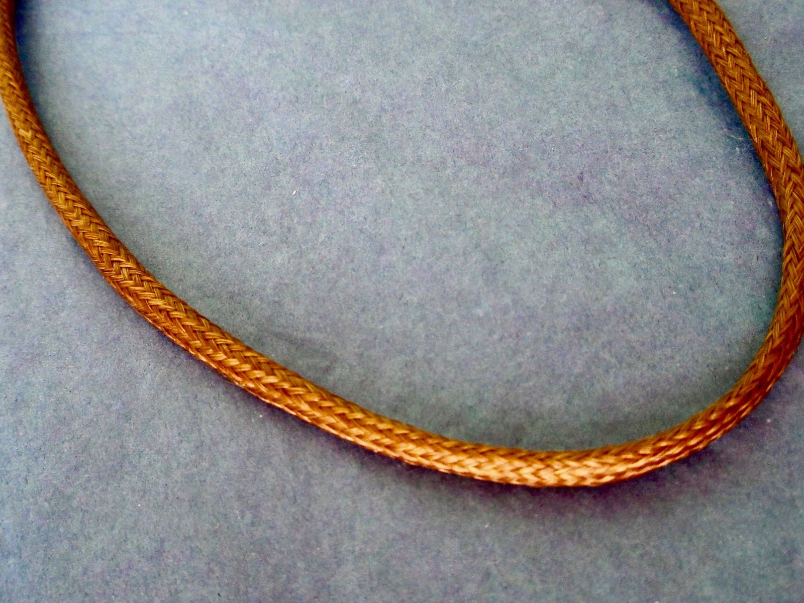 Antique Georgian Woven Human Hair Necklace Silver Clasp ca. 1780-1800