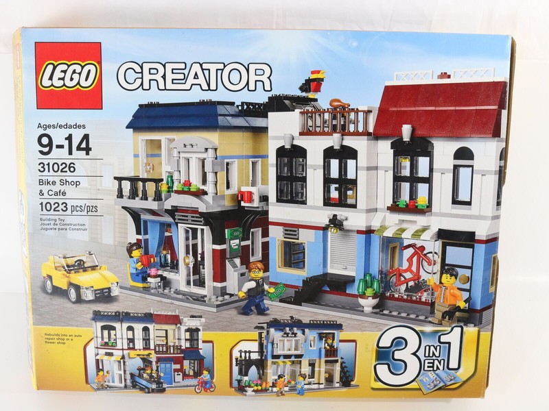 Lego Creator Bike Shop & Cafe 3 In 1 INCOMPLETE 31026 W/ Box