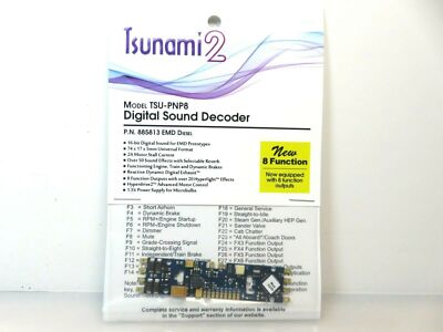SoundTraxx 885813 TSU-PNP8 EMD 8 Function Tsunami 2 Sound Decoder Diesel Loco