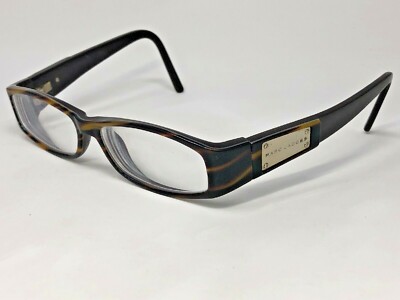 MARC JACOBS MJ116 COZ Eyeglasses Frame Italy 52-14-135 Brown Marble/Gold HO59