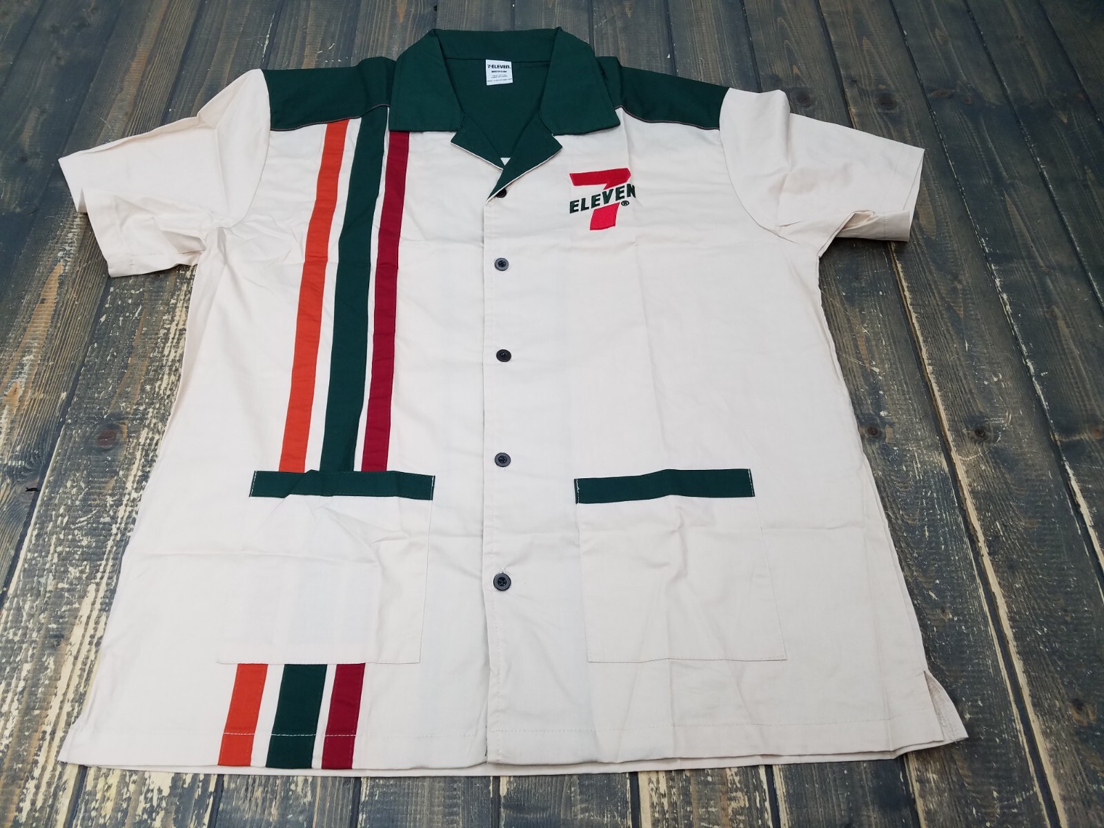 BRAND NEW - 7Collection Retro 7-Eleven Woven Button Up in