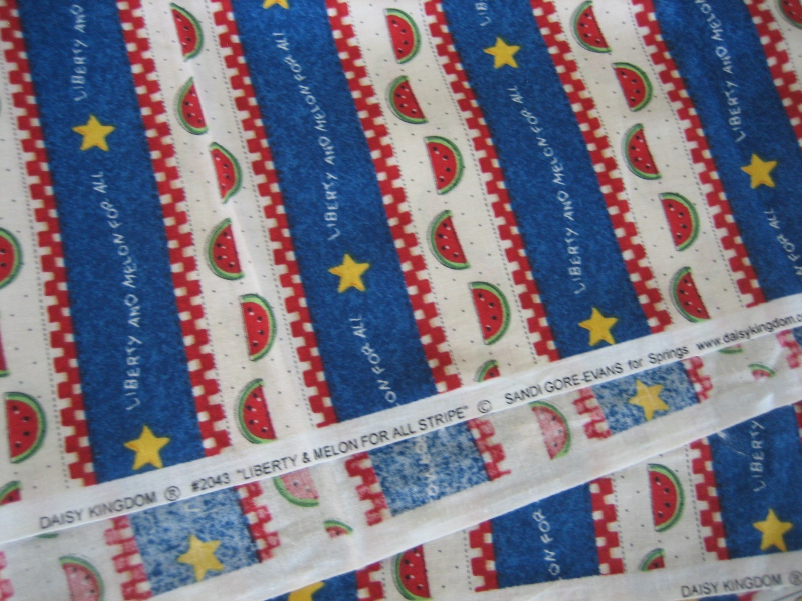 DAISY KINGDOM SANDI GORE EVANS FABRIC 3 YD x45