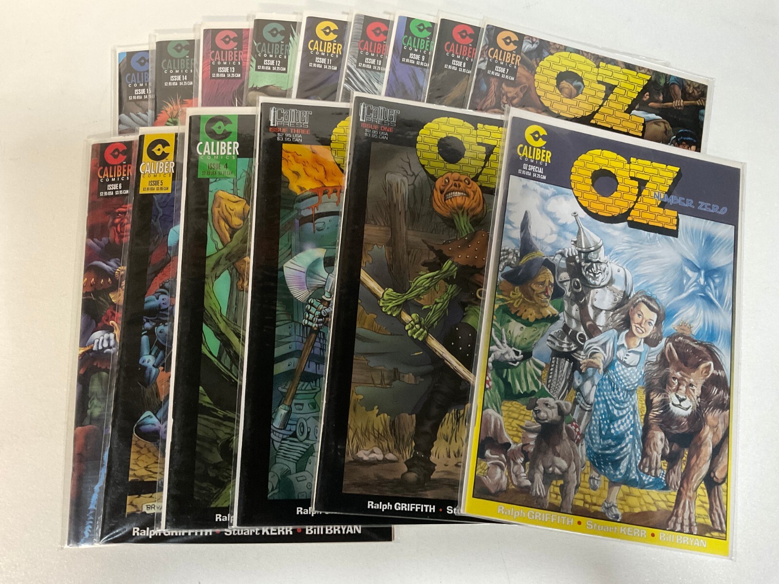 OZ #1 3-15 & SPECIAL (CALIBER COMICS/0124706) NEAR FULL SET