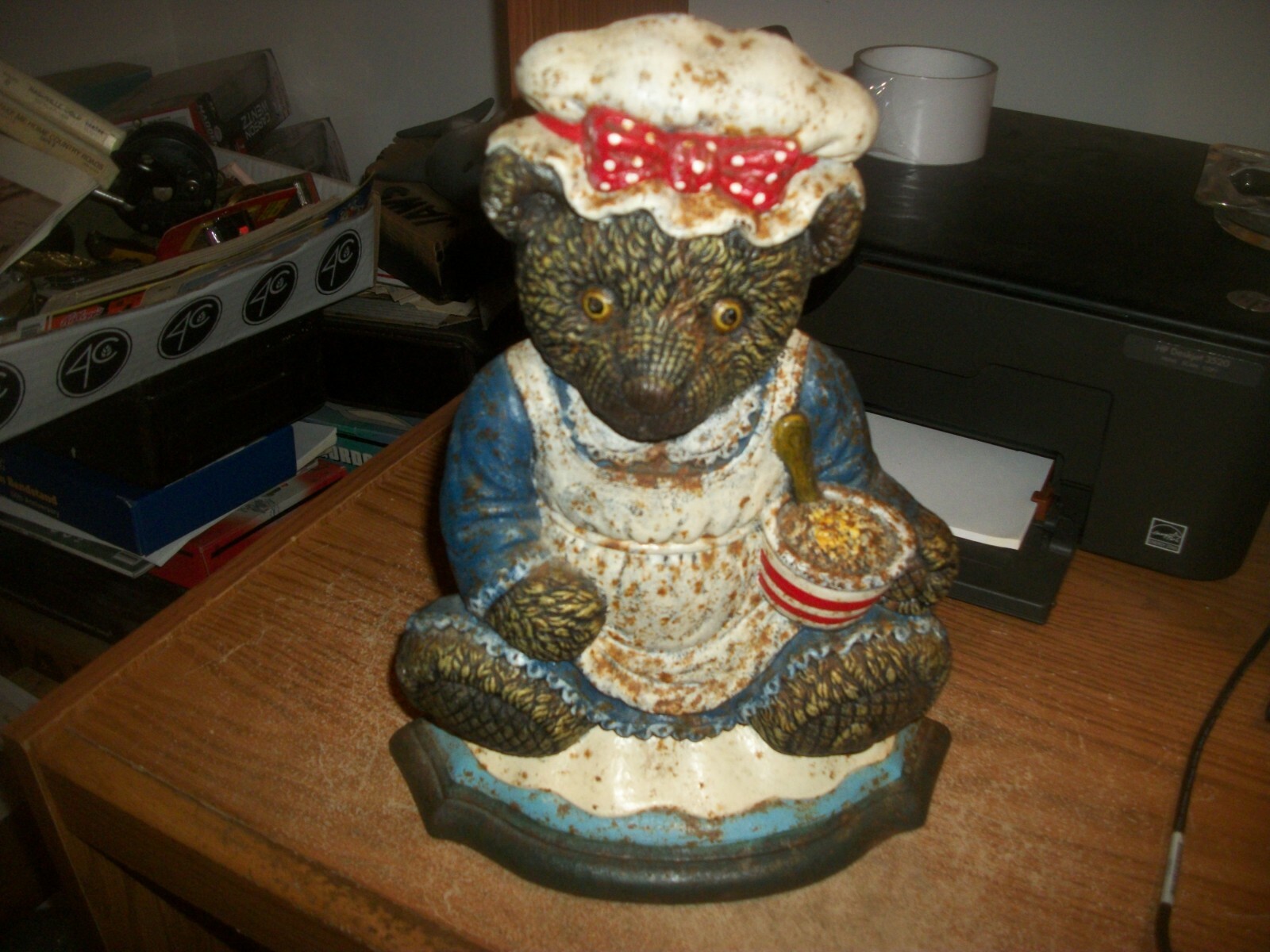 Wright Studios Cast Iron Teddy Bear Doorstop