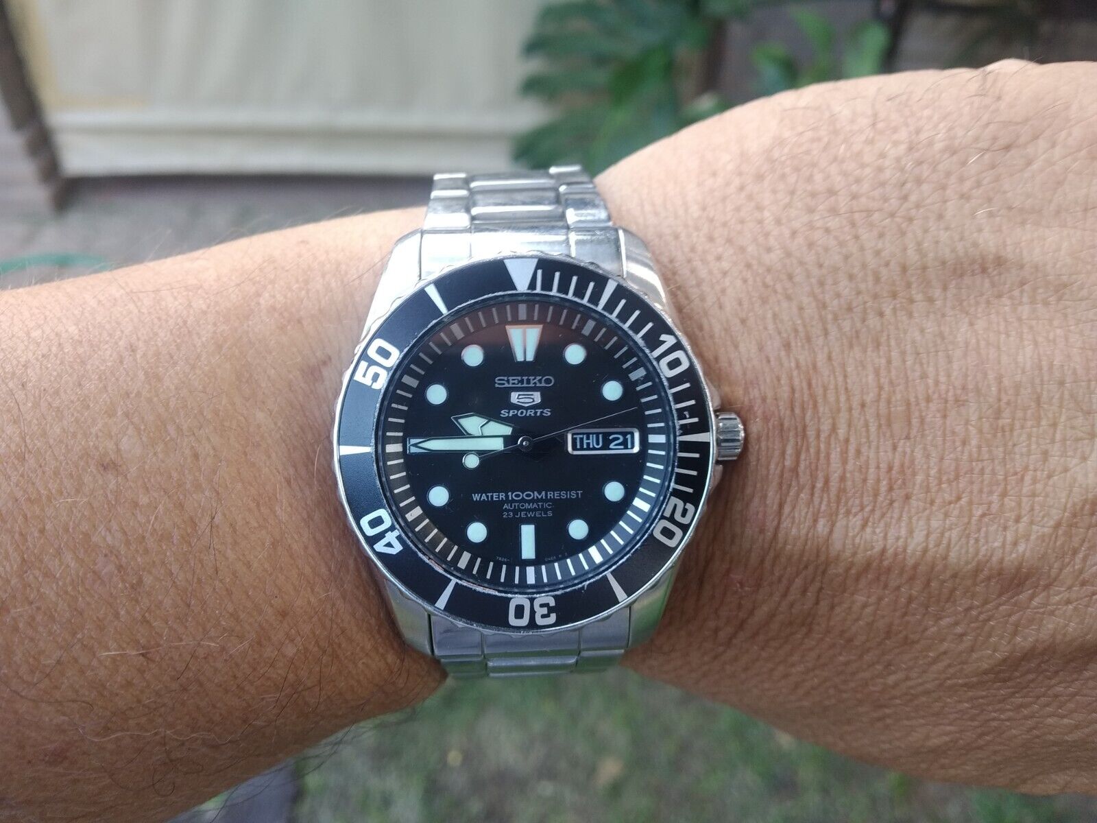 Seiko 5 Sports DIVER 7s36-03c0 ALL ORIGINAL CROWN BRACELET Seiko 5 Sports DIVER 7s36-03c0 ALL ORIGINAL CROWN BRACELET